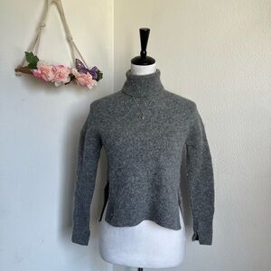 All Saints Charcoal Turtleneck Sweater size XS